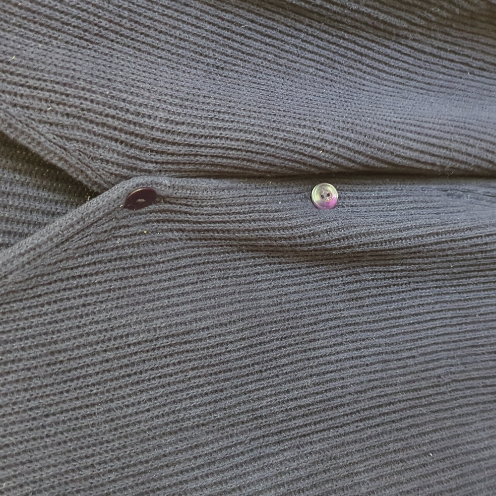 Partners Ribbed Navy Cardigan - Picture 4 of 4